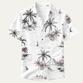 Freja Andersen | Herre klassisk Tropical Coconut mønster Hawaiian Beach skjorte