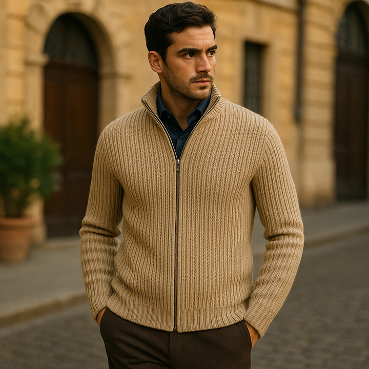 Windsor strikket Zip Up cardigan
