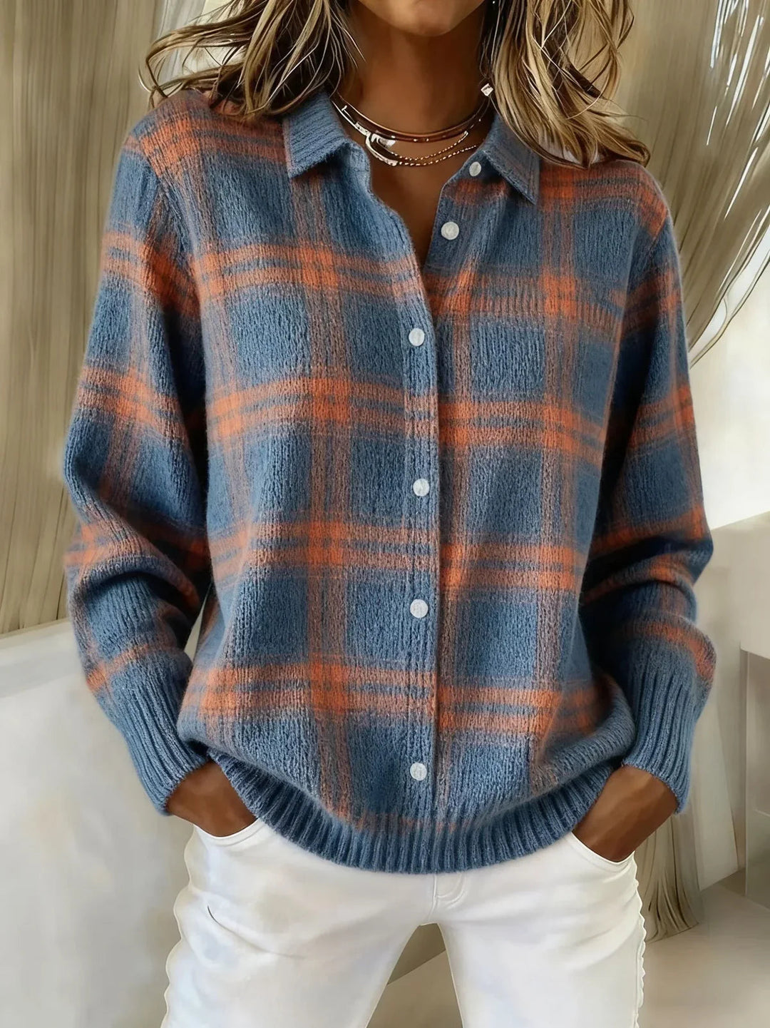 Camille™ | Plaid cardigan — 8