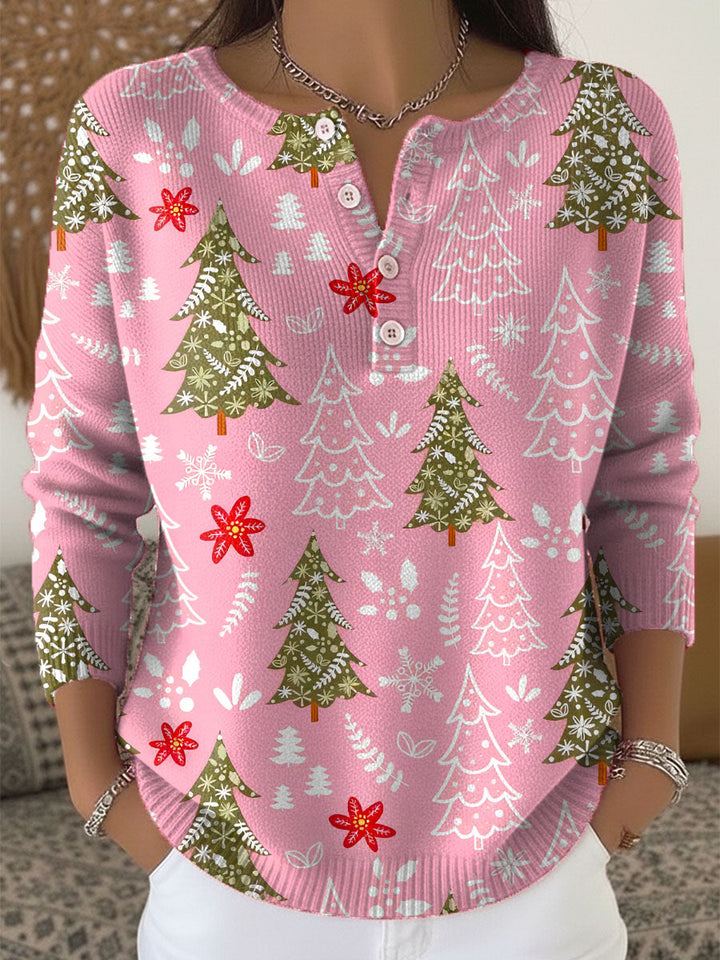 Raegan™ | Juletrøje med knapper — 4