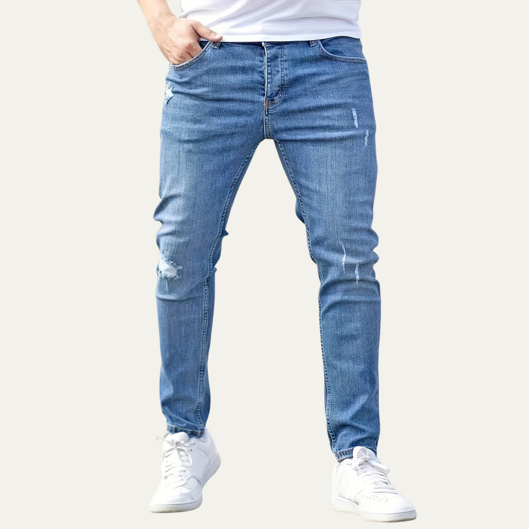Freja Andersen | Herre slim fit denim jeans - trendy stretch bukser