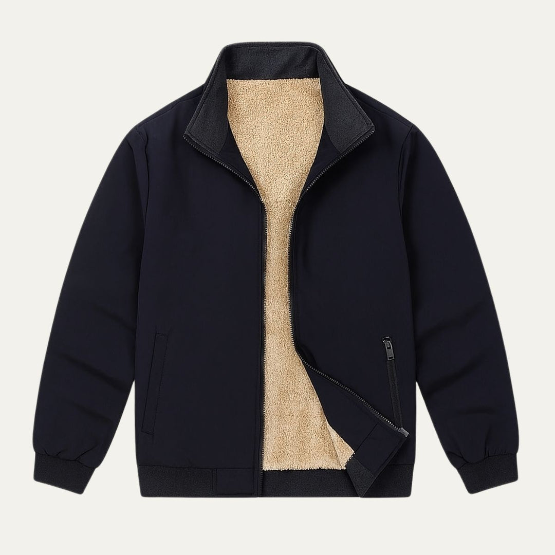 Freja Andersen | Herre fleeceforet vindjakke - let Multi Pocket bomberjakke