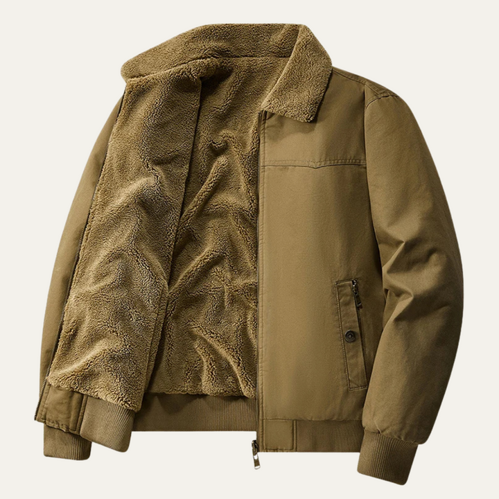 Freja Andersen | Herre fleeceforet Reversible bomberjakke