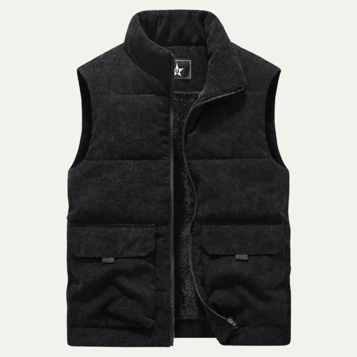 Freja Andersen | Herre fløjl varm Padded puffer Vest