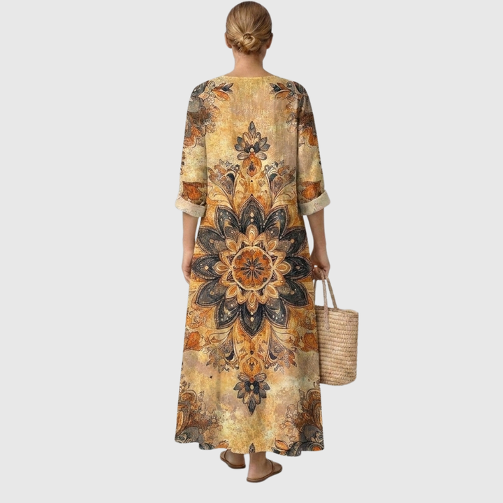Dora™ | Blomstret kjole med naturlig elegance – billede 3