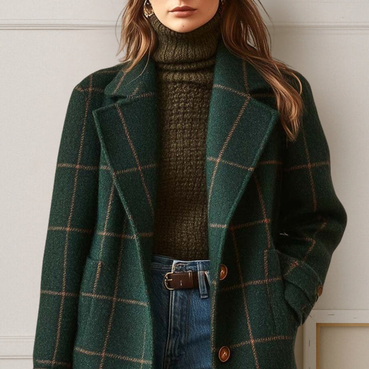 Judith | Lang ternet tweedfrakke — 2