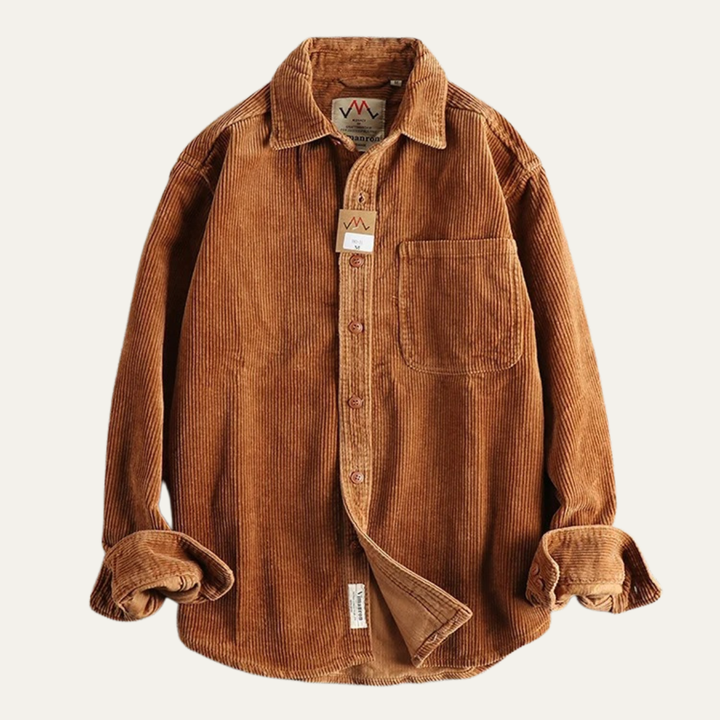Glenmore Park herre vintage fløjl skjortejakke