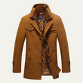 Freja Andersen | Herre uldblanding trenchcoat med quiltet foer