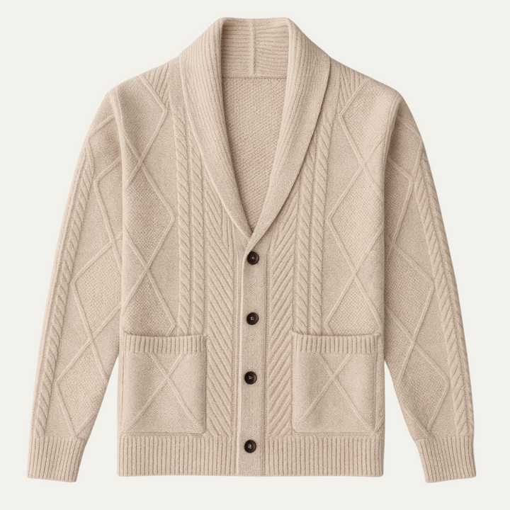 Freja Andersen | Herre luksus kashmir knap cardigan