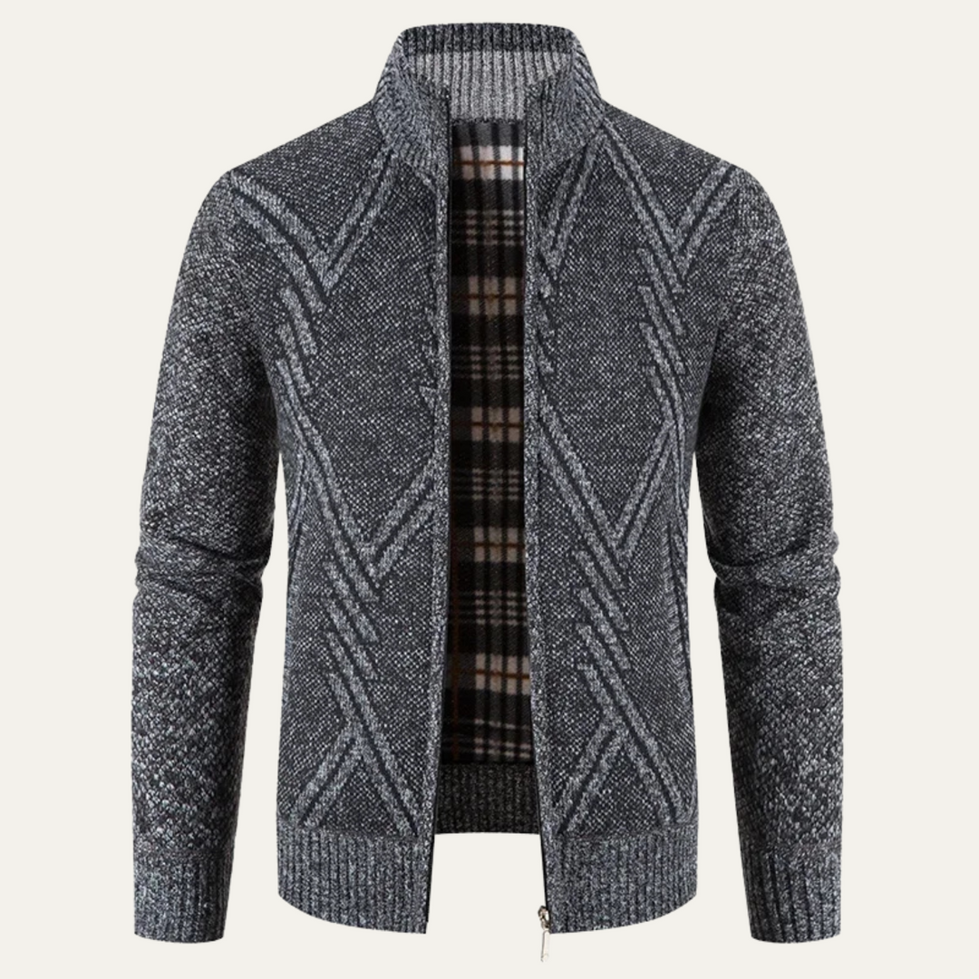 Alford | Herre strikket vinter Zip cardigan