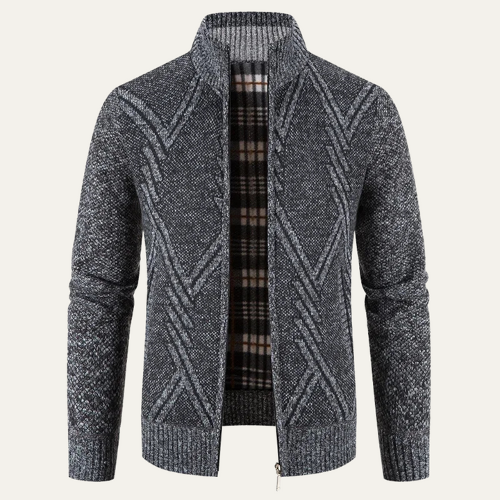 Alford | Herre strikket vinter Zip cardigan