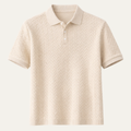 Freja Andersen | Herre afslappet tekstureret sommer poloshirt