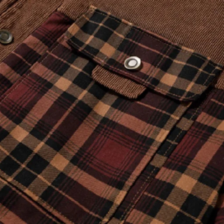 Freja Andersen | Herre Check Plaid fleeceforet Flannel jakke