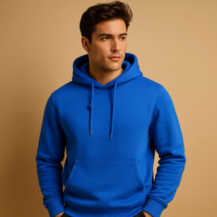 Freja Andersen | Herre klassisk Hoodie trøje med Front Pocket