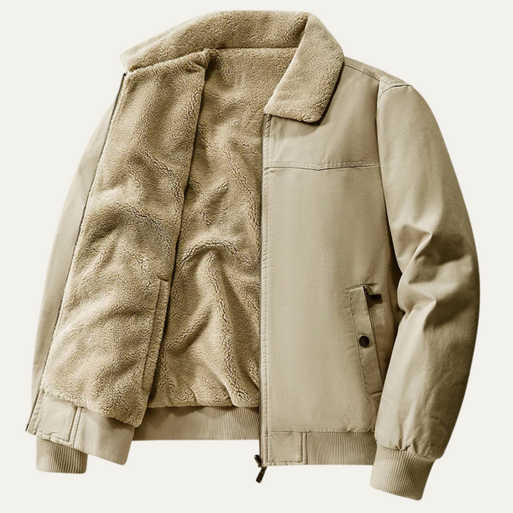 Freja Andersen | Herre fleeceforet Reversible bomberjakke