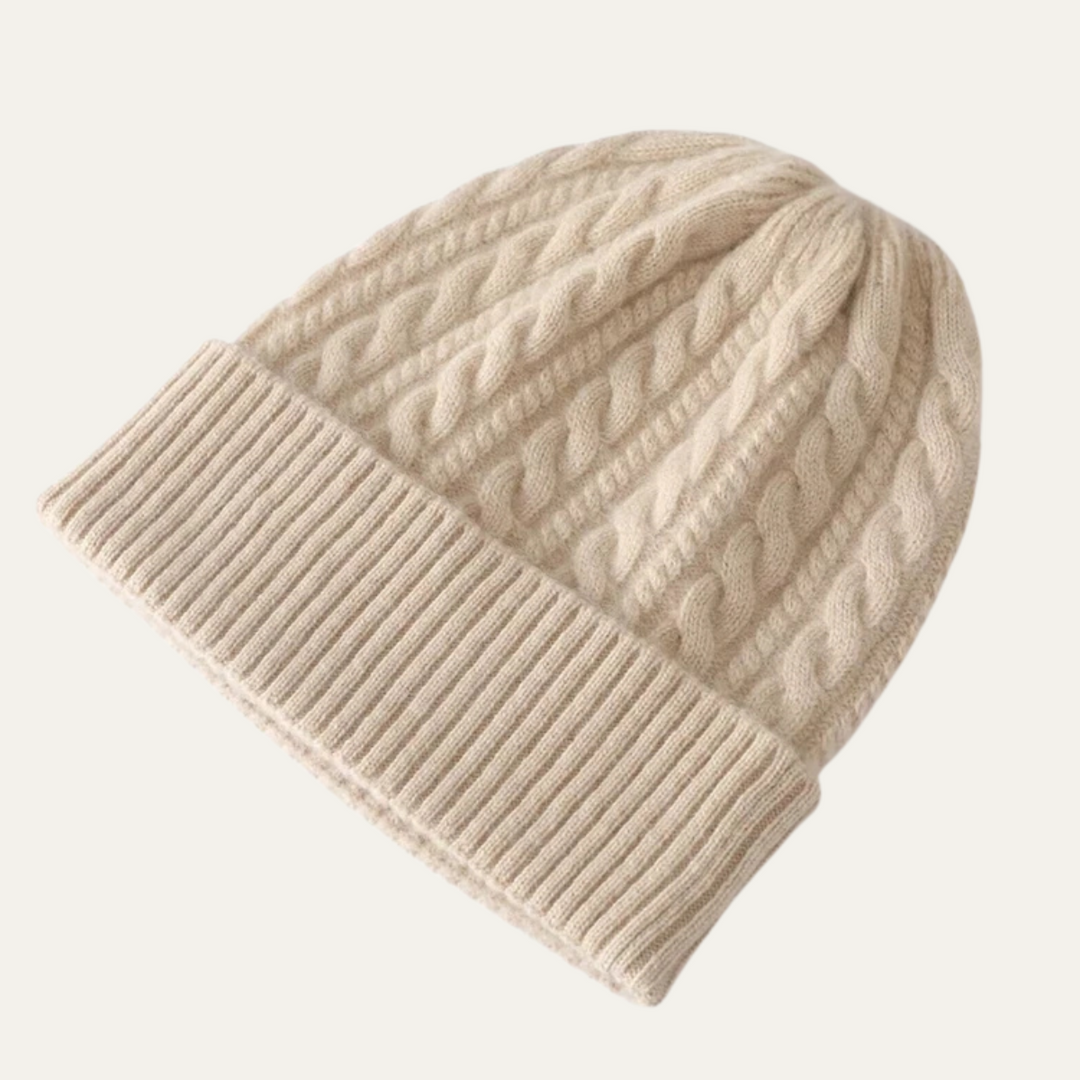Freja Andersen | Herre klassisk ribstrikket kashmir Beanie