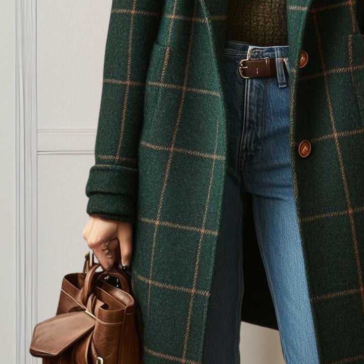 Judith | Lang ternet tweedfrakke — 3