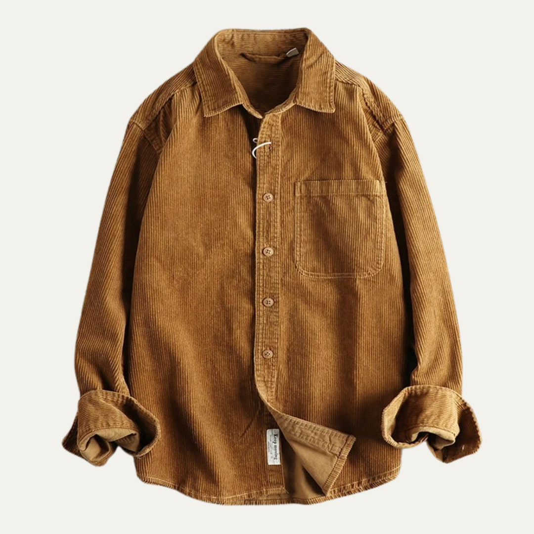 Glenmore Park herre vintage fløjl skjortejakke