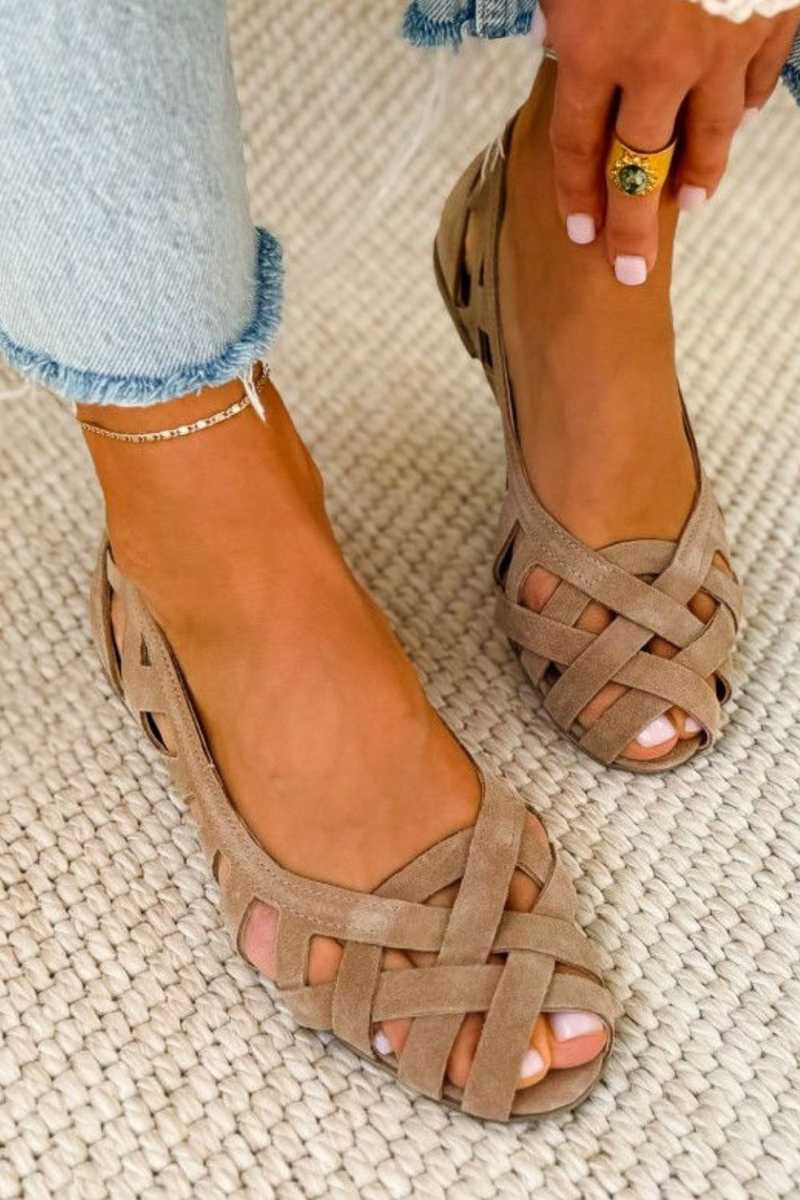 Caterina | Farverige flettede sandaler