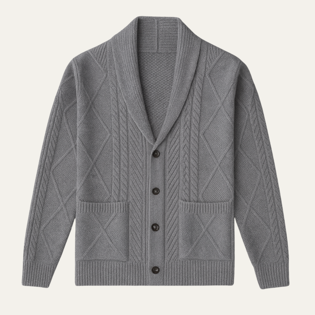 Freja Andersen | Herre luksus kashmir knap cardigan
