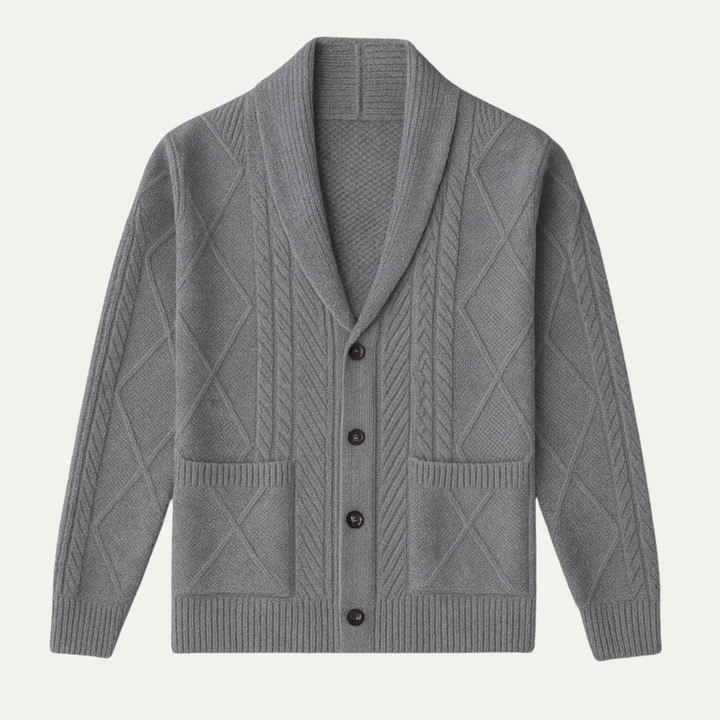 Freja Andersen | Herre luksus kashmir knap cardigan