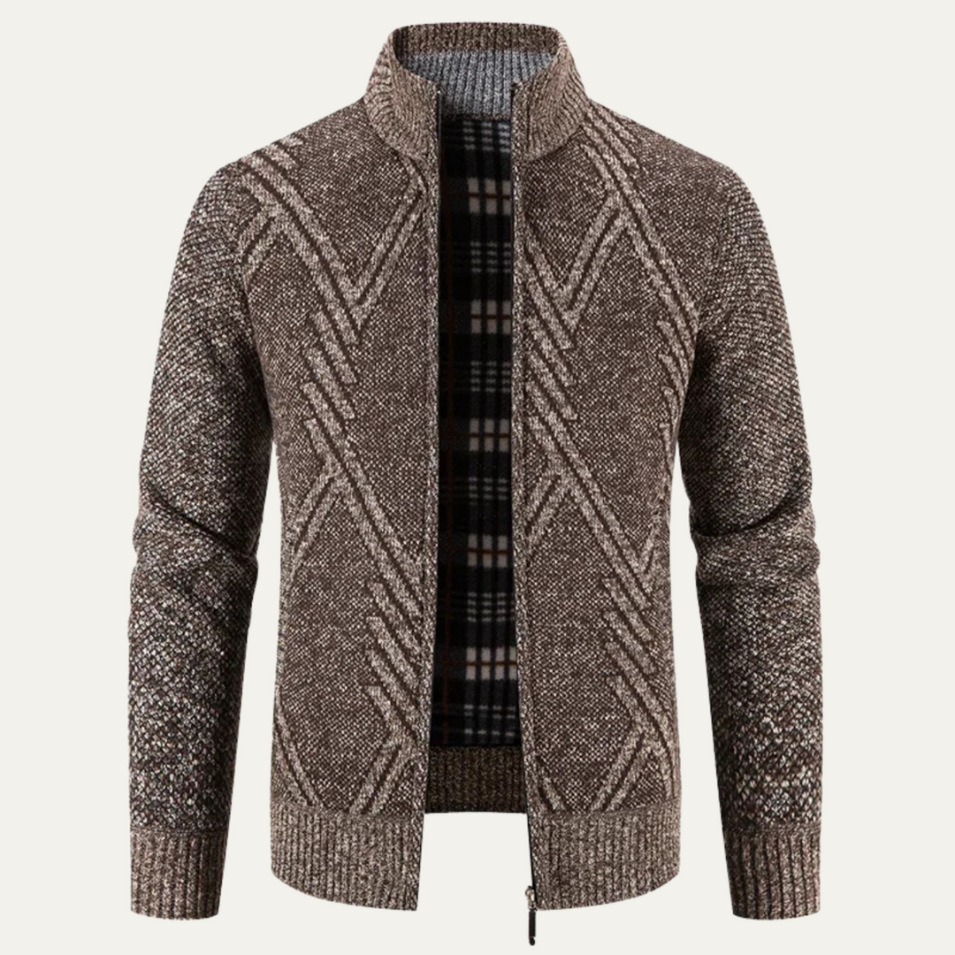 Alford | Herre strikket vinter Zip cardigan