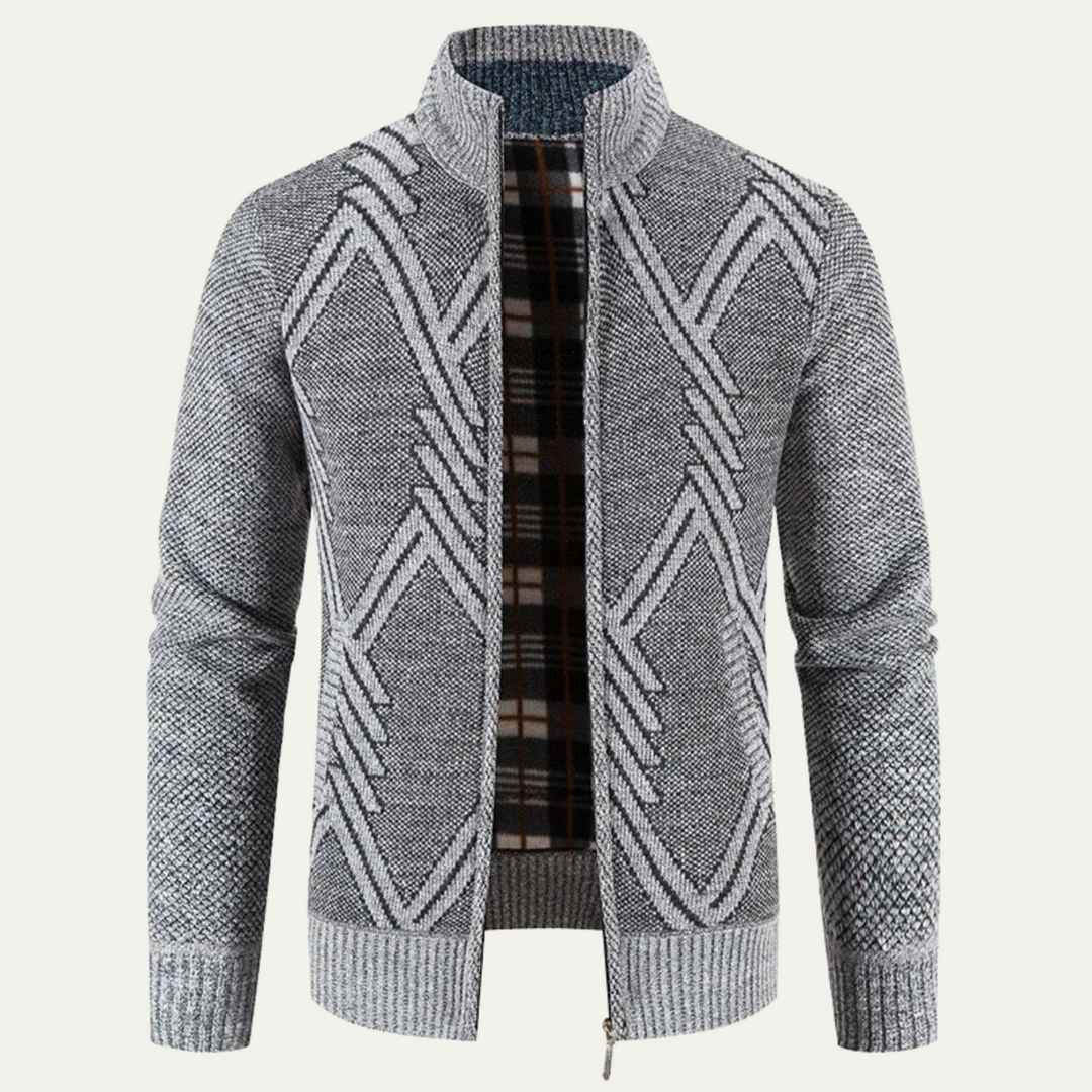 Alford | Herre strikket vinter Zip cardigan