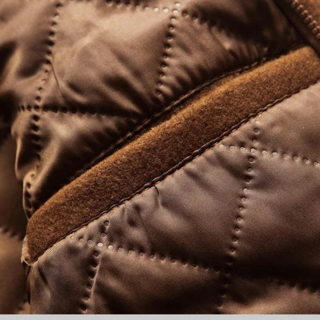 Freja Andersen | Herre uldblanding trenchcoat med quiltet Lining