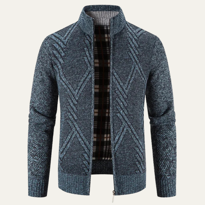 Alford | Herre strikket vinter Zip cardigan