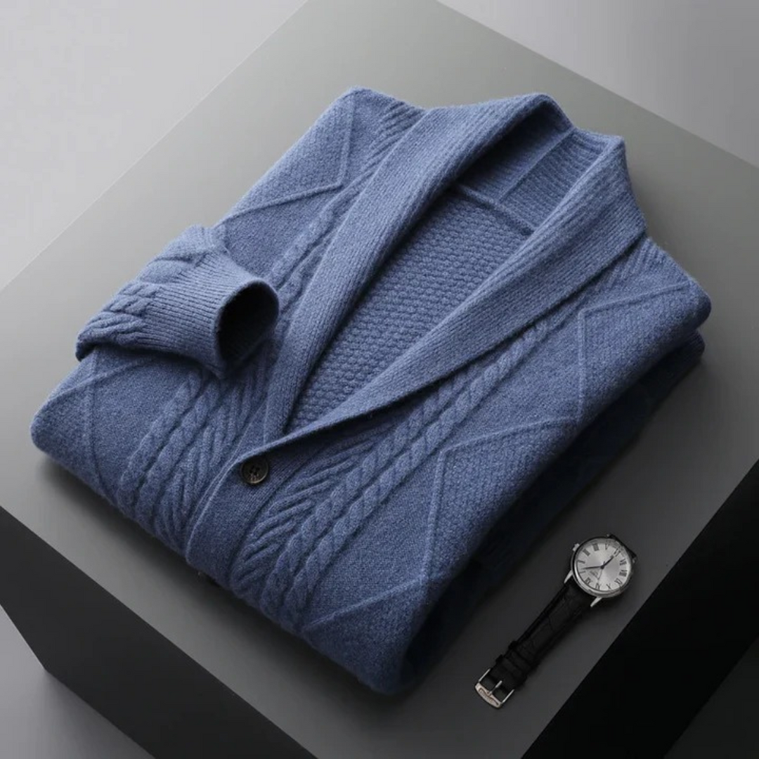 Freja Andersen | Herre luksus kashmir knap cardigan
