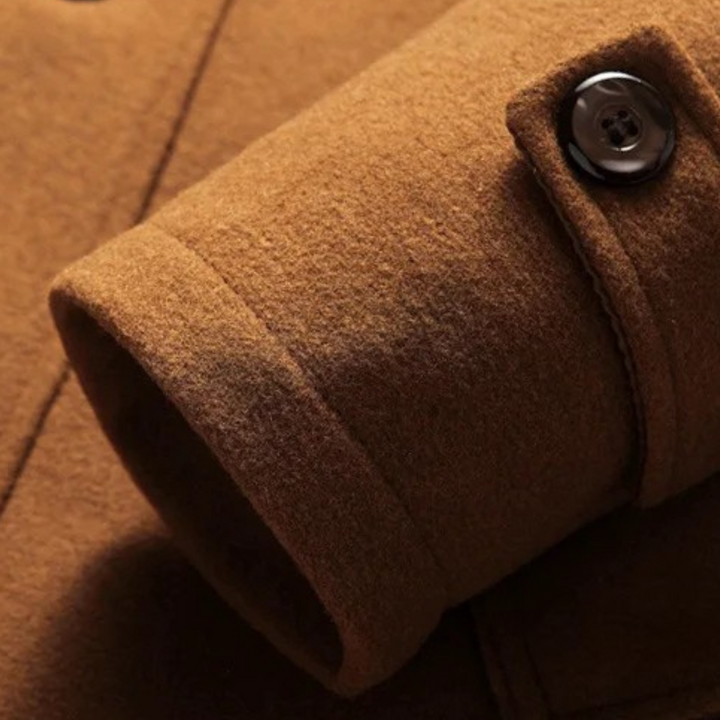 Freja Andersen | Herre uldblanding trenchcoat med quiltet Lining