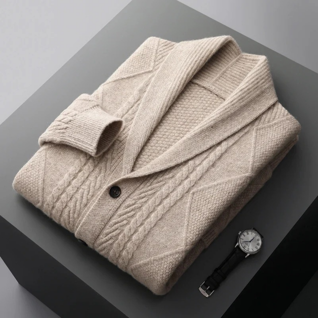 Freja Andersen | Herre luksus kashmir knap cardigan