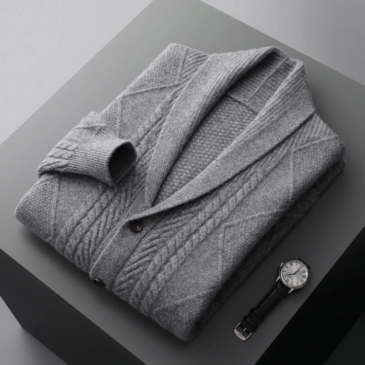 Freja Andersen | Herre luksus kashmir knap cardigan