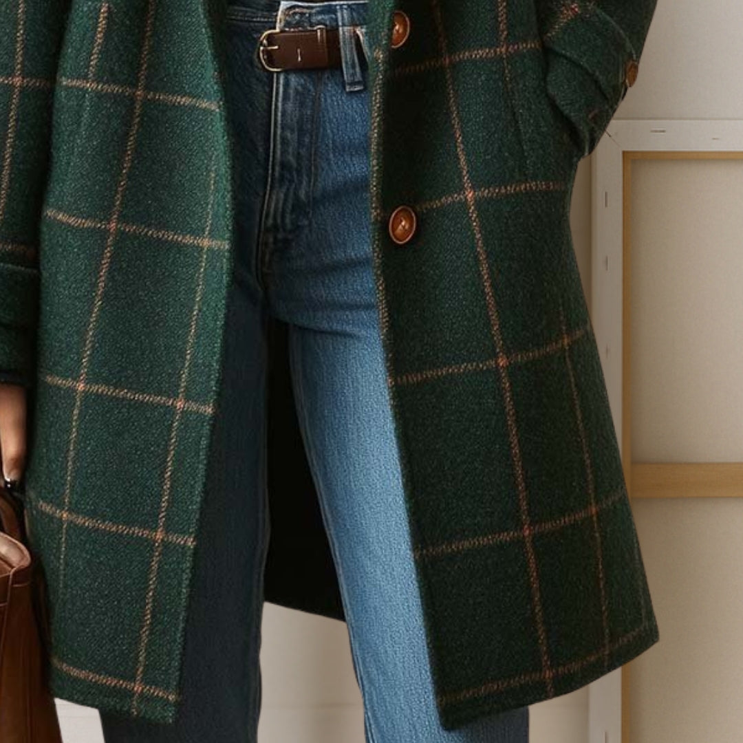 Judith | Lang ternet tweedfrakke — 4