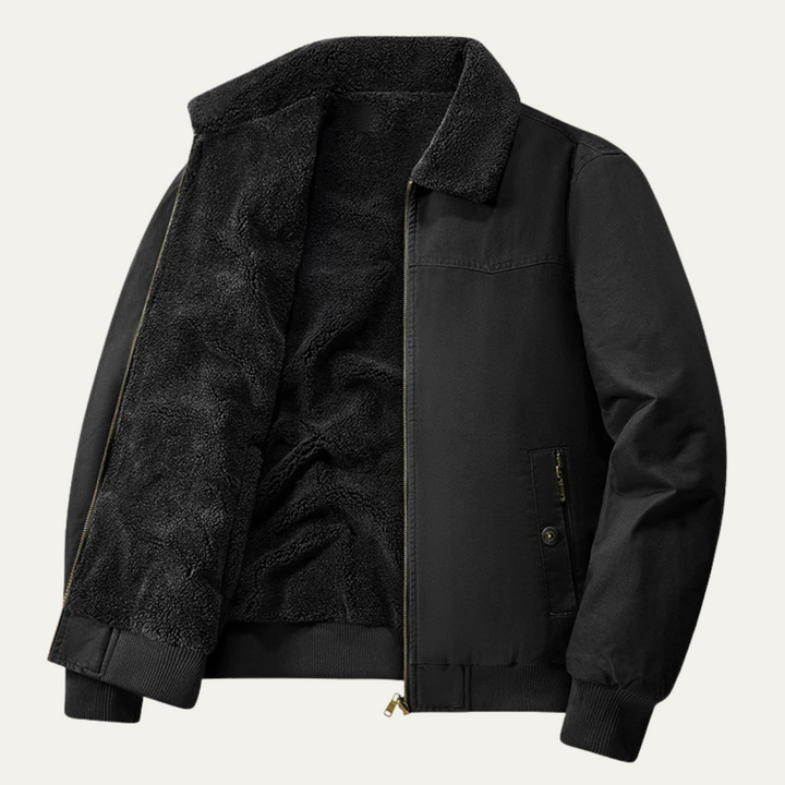 Freja Andersen | Herre fleeceforet Reversible bomberjakke