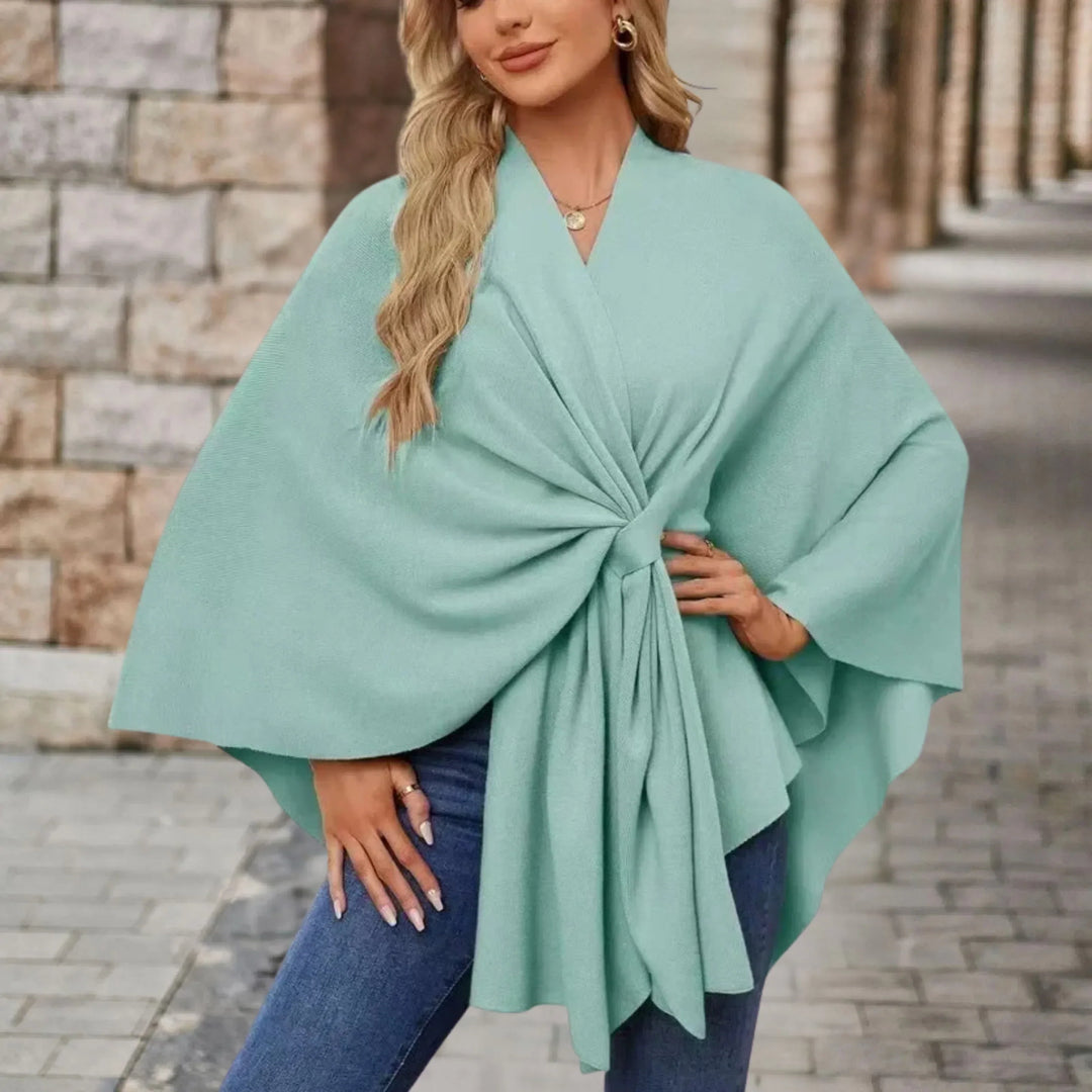 Briana™ | Elegant draperet poncho — 11