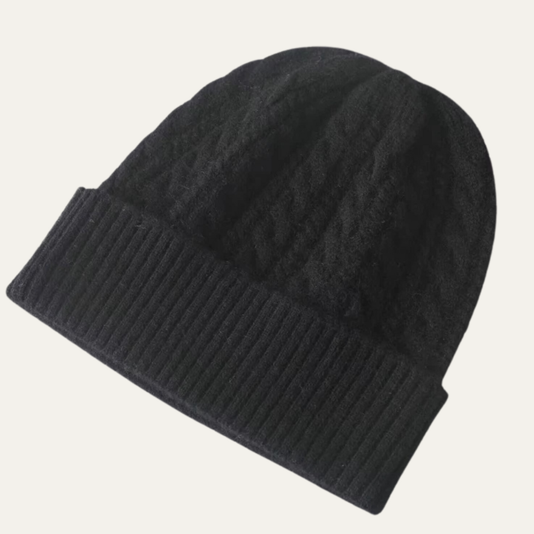 Freja Andersen | Herre klassisk ribstrikket kashmir Beanie