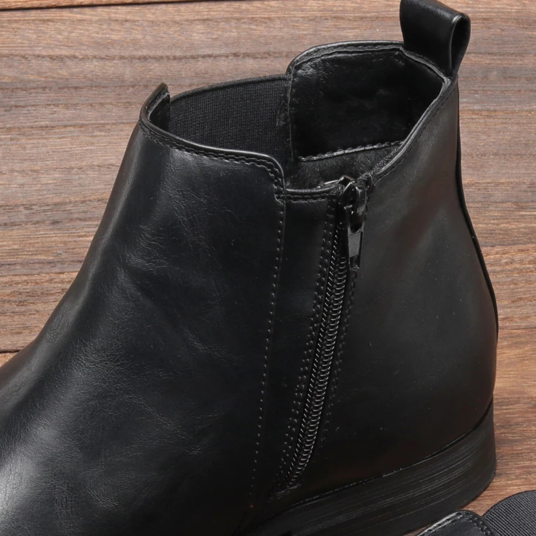 Agrigento | Herre Chelsea læder Ankle støvler med Elastic Side Panels