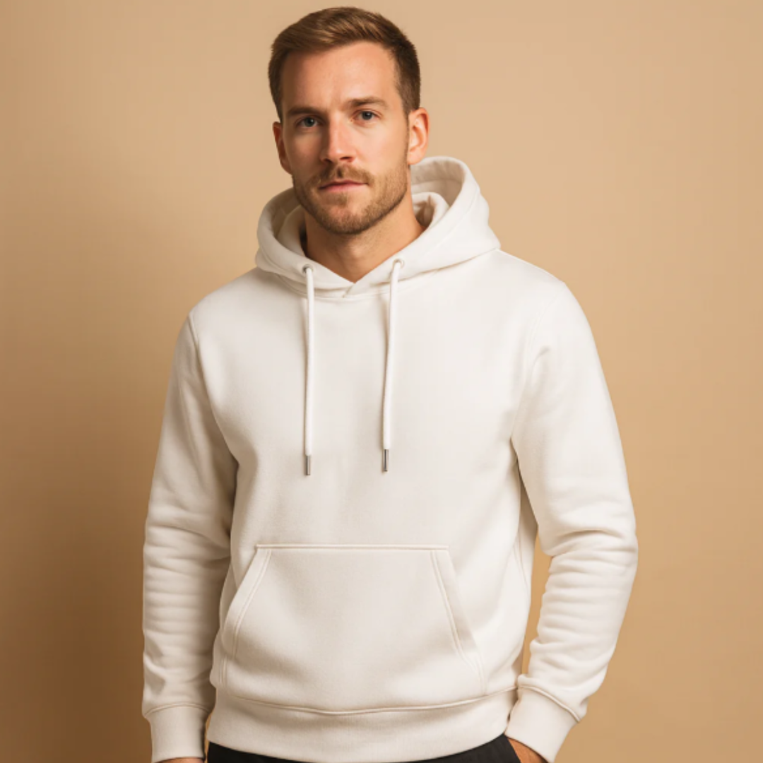 Freja Andersen | Herre klassisk Hoodie trøje med Front Pocket