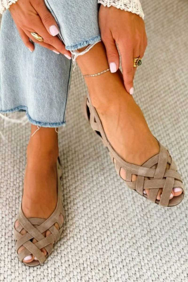 Caterina | Farverige flettede sandaler