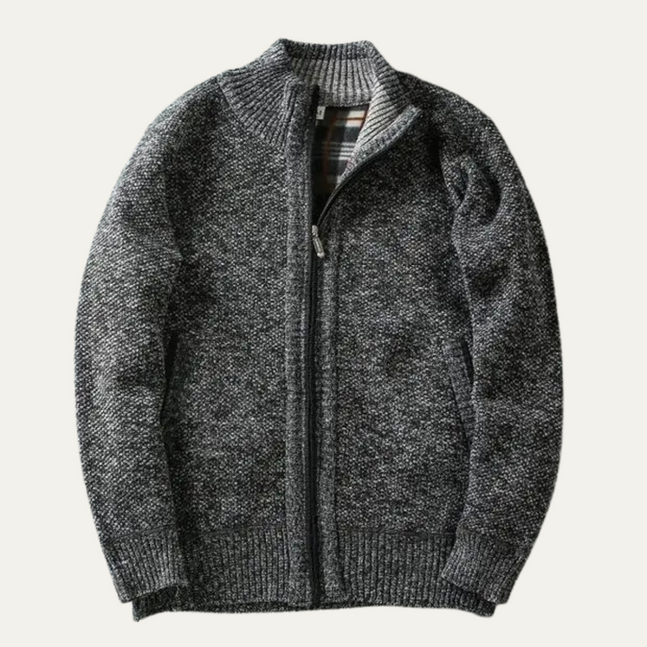 Freja Andersen | Herre Chunky strik Zip Layer jakke
