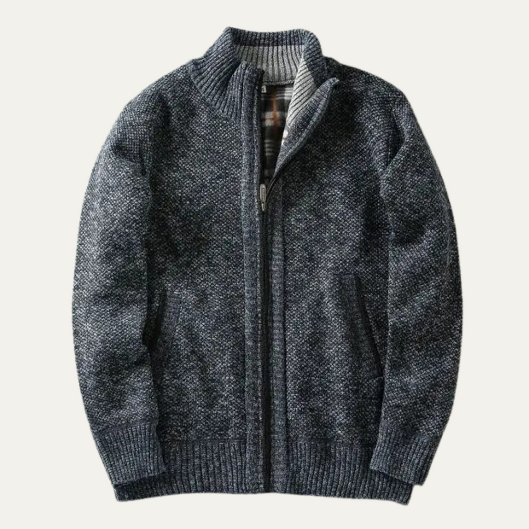 Freja Andersen | Herre Chunky strik Zip Layer jakke