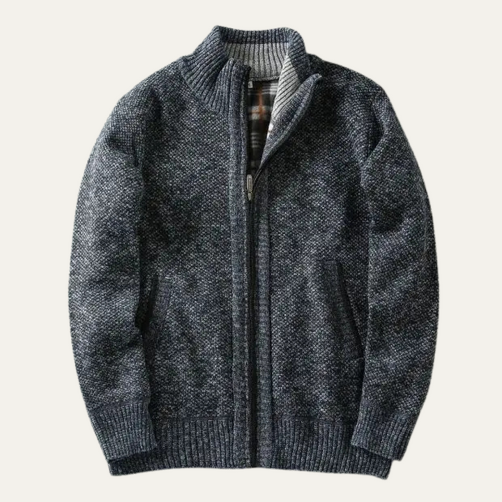 Freja Andersen | Herre Chunky strik Zip Layer jakke