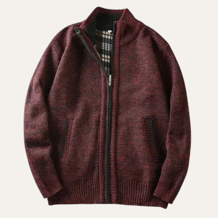 Freja Andersen | Herre Chunky strik Zip Layer jakke