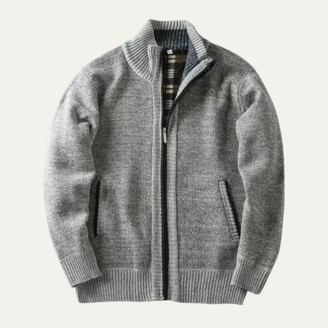 Freja Andersen | Herre Chunky strik Zip Layer jakke