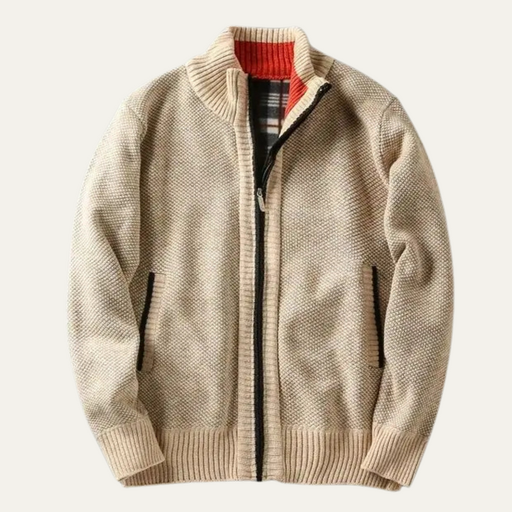 Freja Andersen | Herre Chunky strik Zip Layer jakke