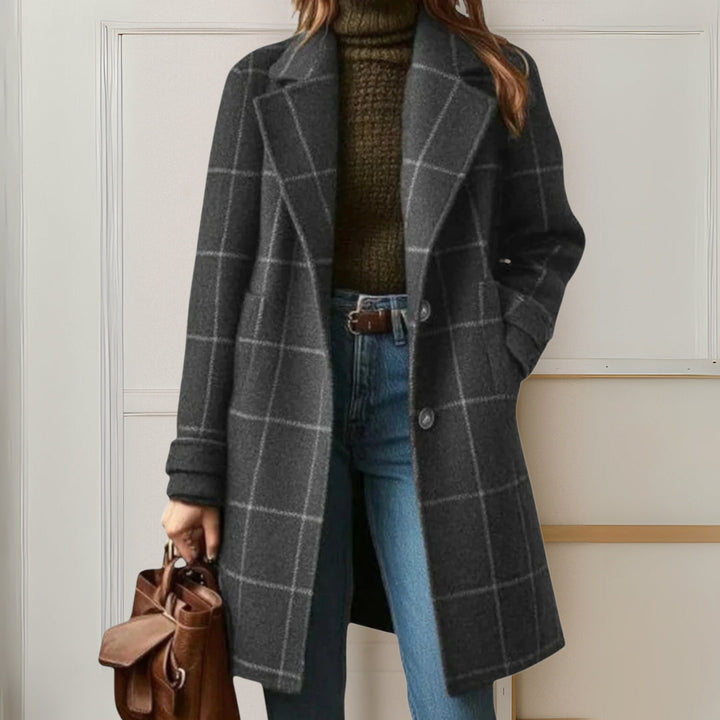 Judith | Lang ternet tweedfrakke — 5