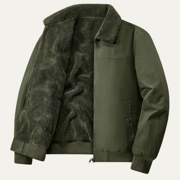 Freja Andersen | Herre fleeceforet Reversible bomberjakke