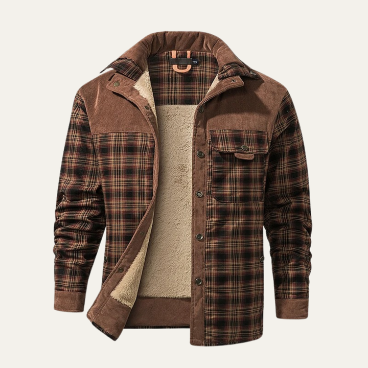 Freja Andersen | Herre Check Plaid fleeceforet Flannel jakke