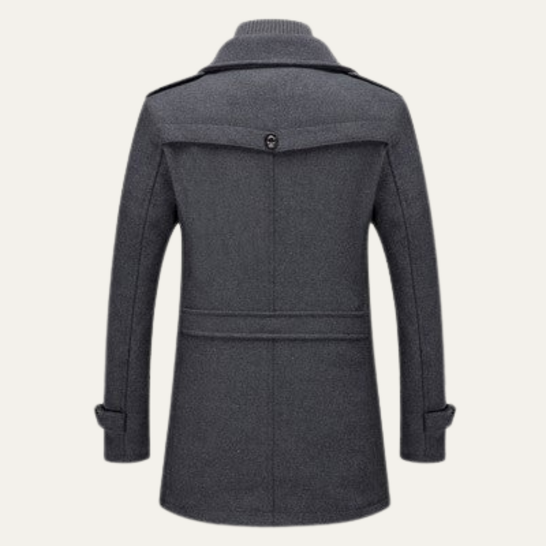Freja Andersen | Herre uldblanding Double Layer frakke